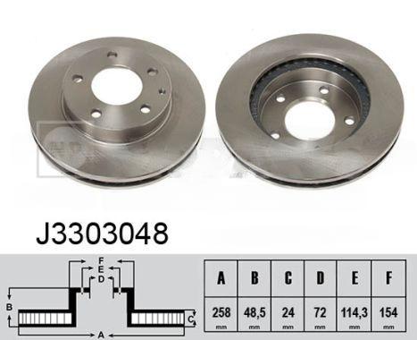 Гальмівний диск, Nipparts J3303048