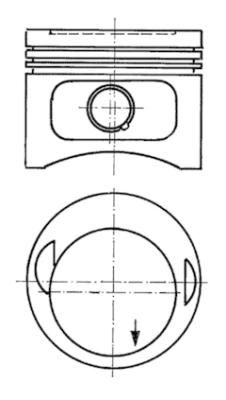 Поршень, Kolbenschmidt 93968610