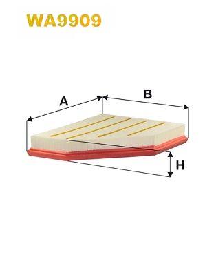 Повітряний фільтр, фільтрувальний елемент, Wix Filters WA9909