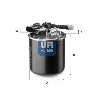 Фільтр палива, фільтрувальний елемент, Ufi 2415100