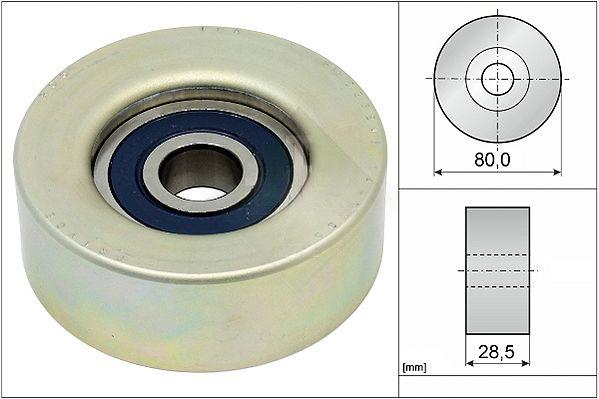 Відвідний/напрямний ролик, поліклиновий ремінь, Ina 532087320