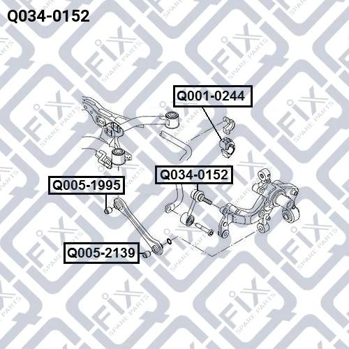 Тяга стабілізатора задня, Q-Fix Q034-0152