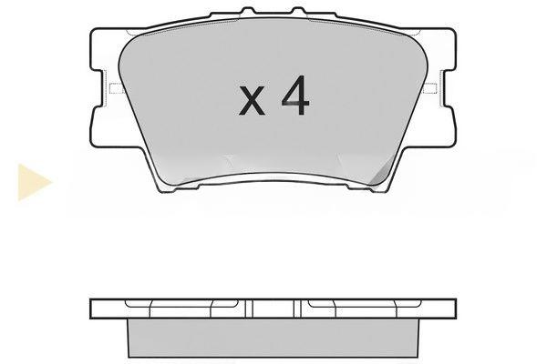 Комплект гальмівних накладок, дискове гальмо, Bremsi BP3252