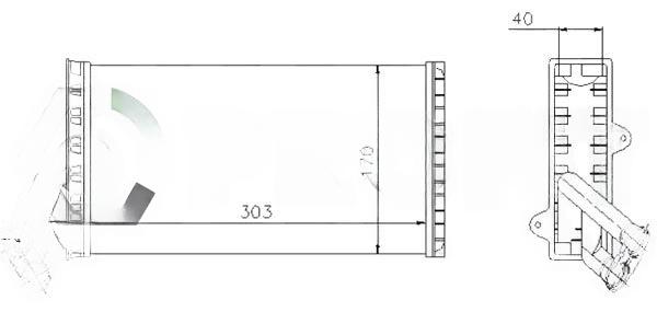 Теплообмінник, система опалення салону, Profit 1760-0081