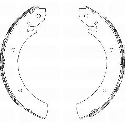 Комплект гальмівних колодок, Remsa 4701.00