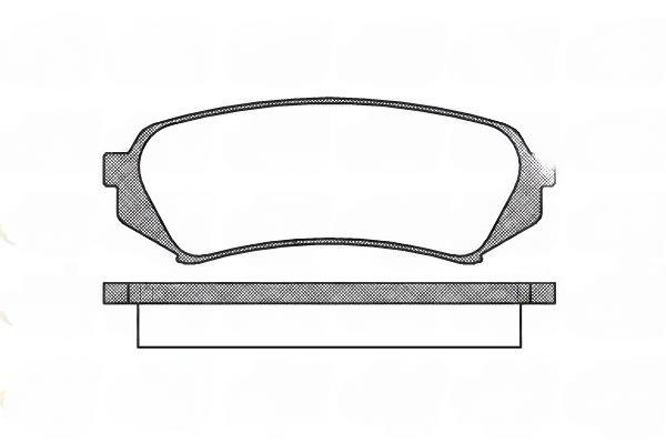 Комплект гальмівних накладок, дискове гальмо, Roadhouse 2706.00