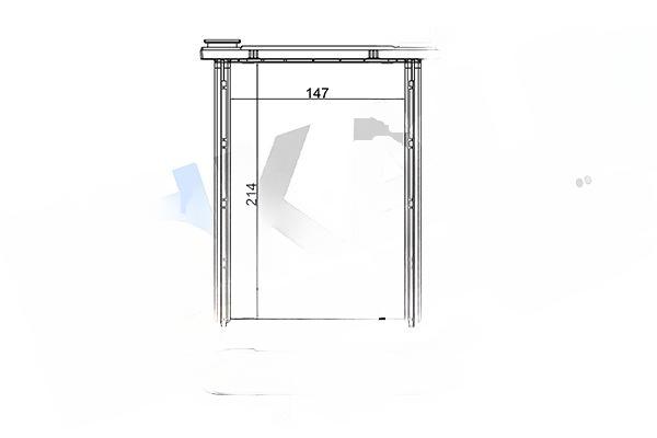 Теплообмінник, система опалення салону, Kale Oto Radyatör 347125