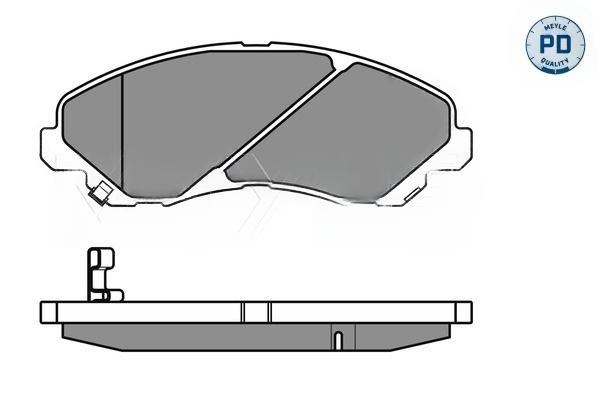 Комплект гальмівних накладок, дискове гальмо, Meyle 0252358416PD