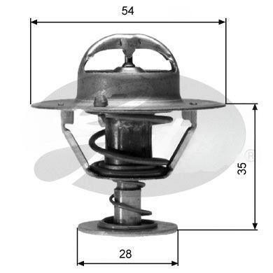 Термостат, охолоджувальна рідина, Gates TH04282G1