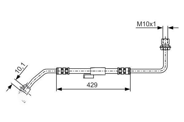 Гальмівний шланг, Bosch 1987476511