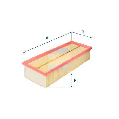 Повітряний фільтр, фільтрувальний елемент, VW PASSAT B7 10-15, Golf VI 09-14, Tiguan 08-16, Caddy III 04-15, Jetta VI 10-18, AUDI A3 03-12, Q3 11-18