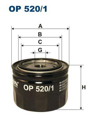 Оливний фільтр, Filtron OP520/1