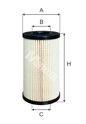 Оливний фільтр, фільтрувальний елемент, NISSAN Qashqai, X-Trail II (07- ), OPEL VIVARO, REN TRAFIC 05-, Mfilter TE645