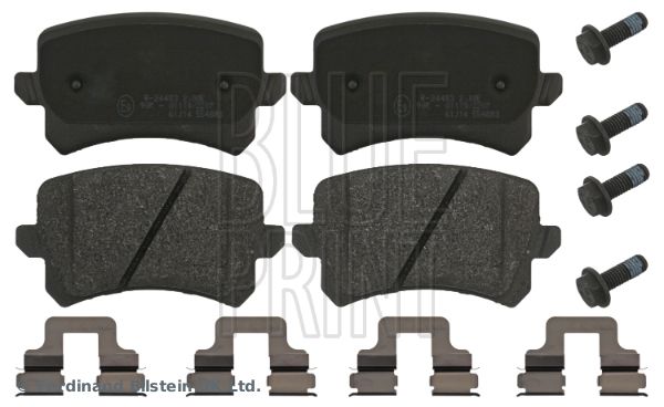 Комплект гальмівних накладок, дискове гальмо, Blue Print ADV184231