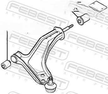 Опора, важіль підвіски, Febest LRAB-034