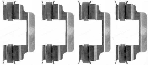 Комплект приладдя, накладка дискового гальма, Quick Brake 109-1231