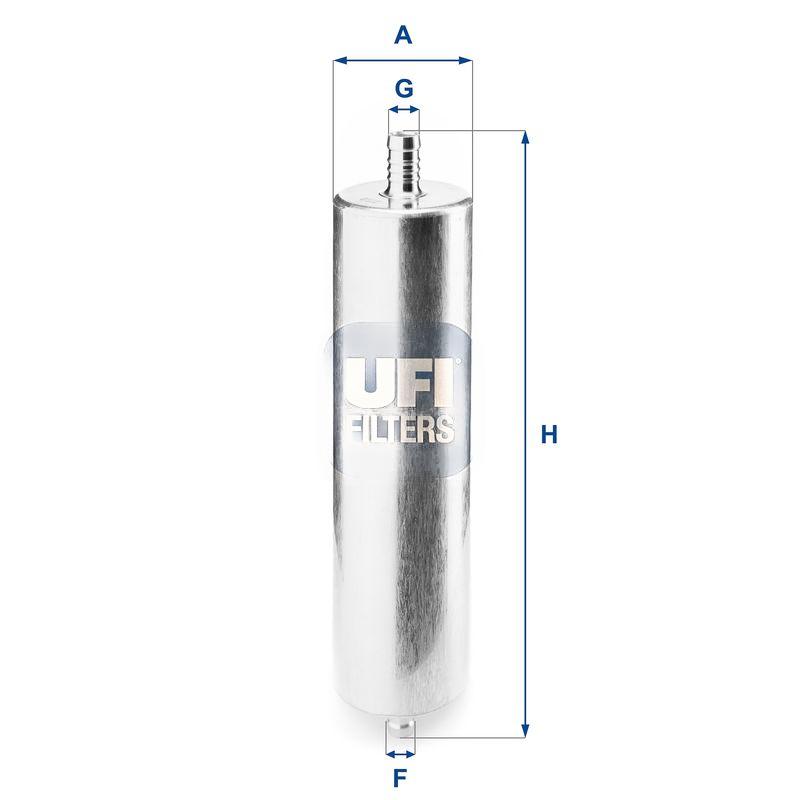 Фільтр палива, фільтрувальний елемент, AUDI A6, A7 2.0-3.0 TDI 10-, Ufi 31.985.00