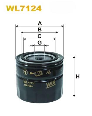 Оливний фільтр, Wix Filters WL7124