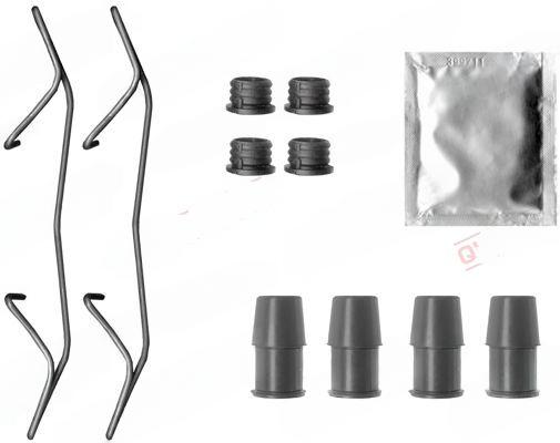 Комплект приладдя, накладка дискового гальма, Quick Brake 109-0075