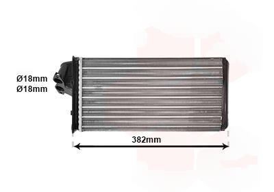 Теплообмінник, система опалення салону, VITO ALL 95-, Van Wezel 30006355