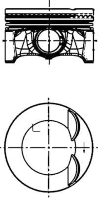 Поршень, Audi A5/S5 2.0 09-/Seat Exeo 2.0 10-/VW Golf V 2.0 04-09, Kolbenschmidt 41198620