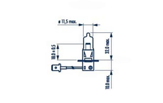 Лампа розжарювання, фара дальнього світла, Narva 486333000