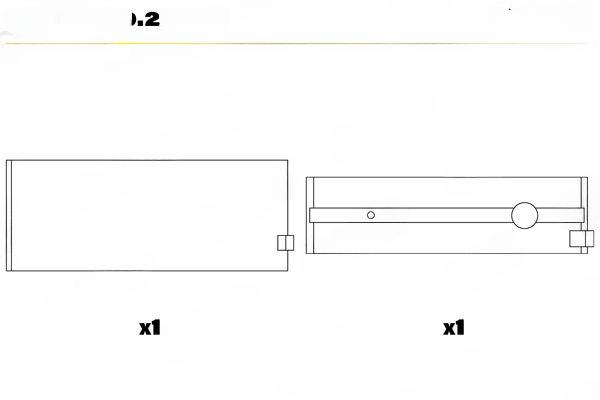 Підшипник колінчатого вала, Glyco 02-45490.25MM