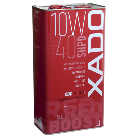 Олива моторна 10w-40, 5л, Red Boost жб 5 л, Xado XA26349