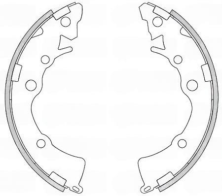 Комплект гальмівних колодок, Remsa 4271.00