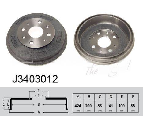 Гальмівний барабан, Nipparts J3403012