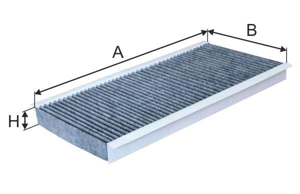 Фільтр, повітря у салоні, 32мм, фільтр пилку, вугільний фільтр, MERCEDES-BENZ A-Klasse, B-Klasse (вугільний), Mfilter K9037C