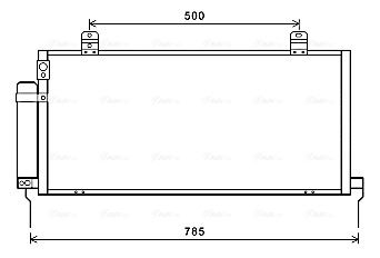 Конденсатор, система кондиціонування повітря, Mitsubishi Galant 2.4i 07/06> M/A (MTA5221D) AVA, Ava MTA5221D