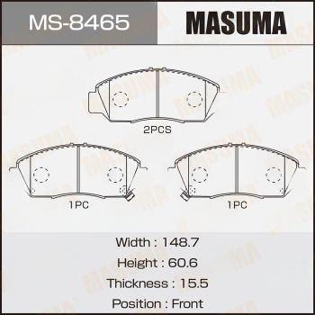 Комплект гальмівних колодок, Masuma MS8465