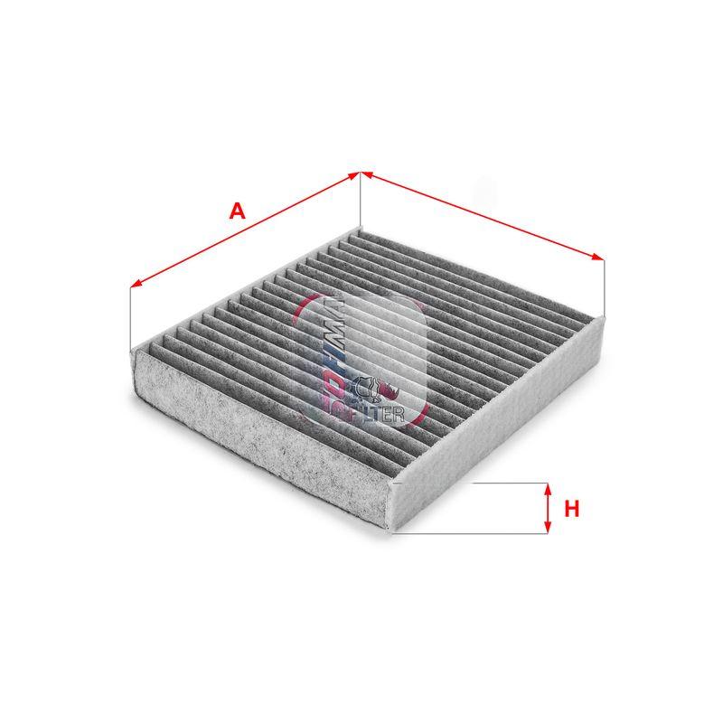 Фільтр, повітря у салоні, 35мм, вугільний фільтр, Sofima S4158CA