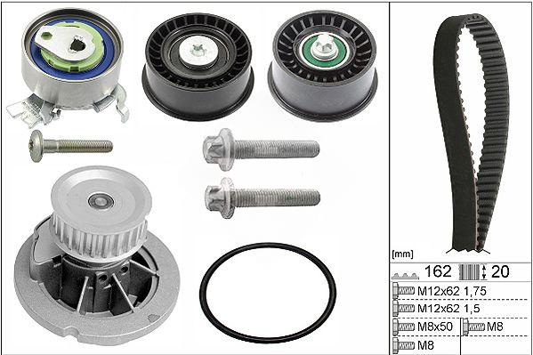 Водяний насос + зубчастий ремінь, Ina 530044130