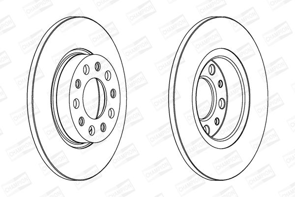 Гальмівний диск, Champion 562301