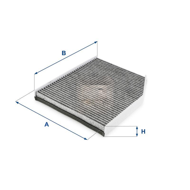 Фільтр, повітря у салоні, Ufi 54.261.00