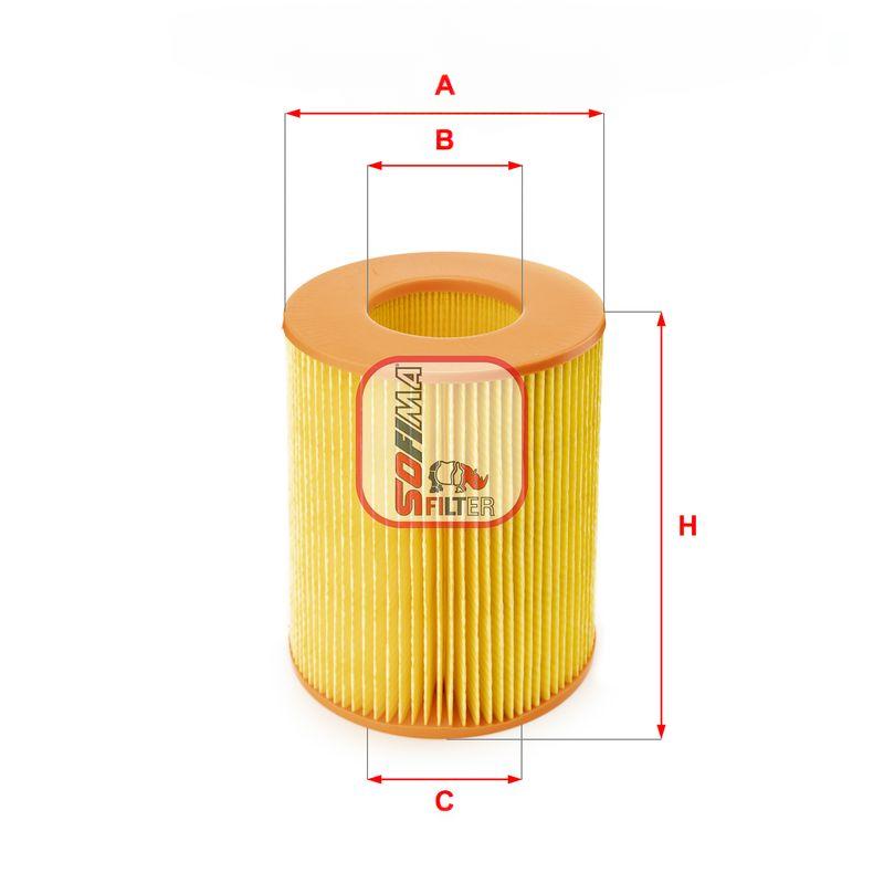 Повітряний фільтр, фільтрувальний елемент, Sofima S7355A