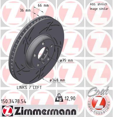 Гальмівний диск, Zimmermann 150.3478.54