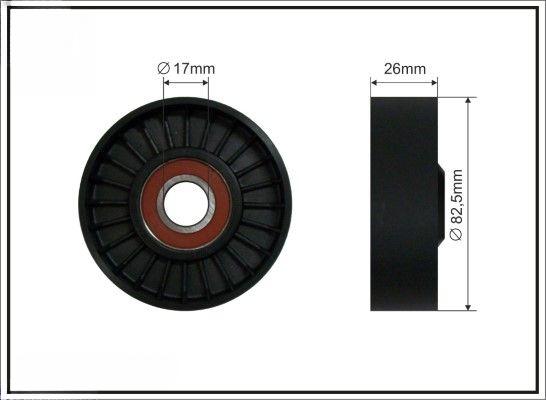 Натяжний ролик, поліклиновий ремінь, Caffaro 500281