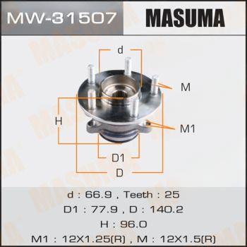 Комплект колісних підшипників, Masuma MW-31507