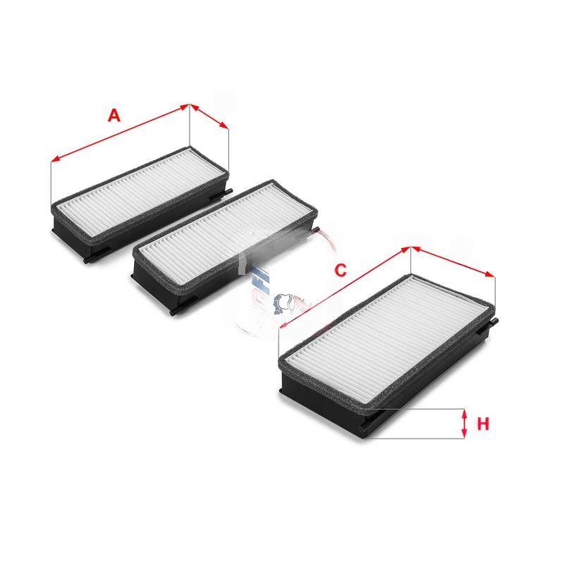 Фільтр, повітря у салоні, 32,5мм, пиловий фільтр, Sofima S3070C