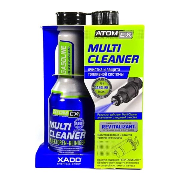 Atomex multi cleaner. эффективный очиститель топливной системы. бензин и lpg (аллюмин.баллон 250 мл), Multi Cleaner (250мл), Xado XA40013