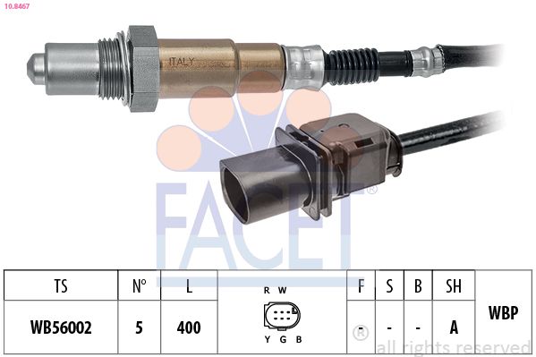 Кисневий датчик, Facet 10.8467