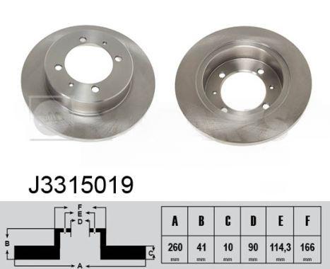 Гальмівний диск, Nipparts J3315019