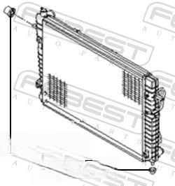 Опора, радіатор, Febest HYSB-004