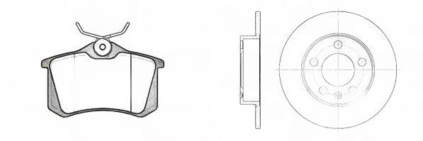 Комплект гальма, дискове гальмо, Roadhouse 8263.01
