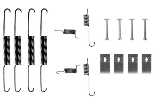 Комплект приладдя, гальмівна колодка, MAZDA 626, Bosch 1987475168