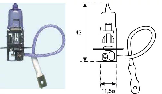 Лампа розжарювання, протитуманна фара, Standard, Magneti Marelli 002553100000