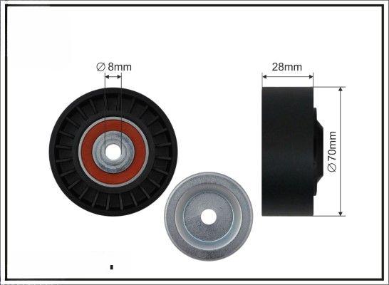 Відвідний/напрямний ролик, поліклиновий ремінь, Caffaro 500112